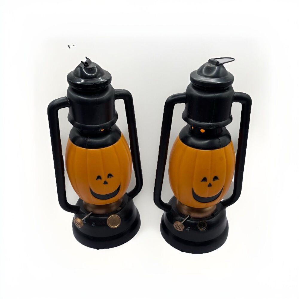 Vintage mini blow mold Jackolantern Lantern Glo-Thru untested needs batt rare 2